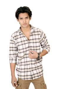 Sandstone Plaid Flannel Shirt - Image 2