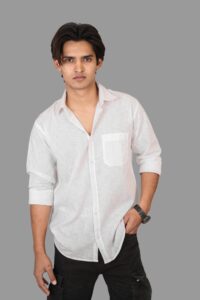 Classic Breeze Linen Shirt – White